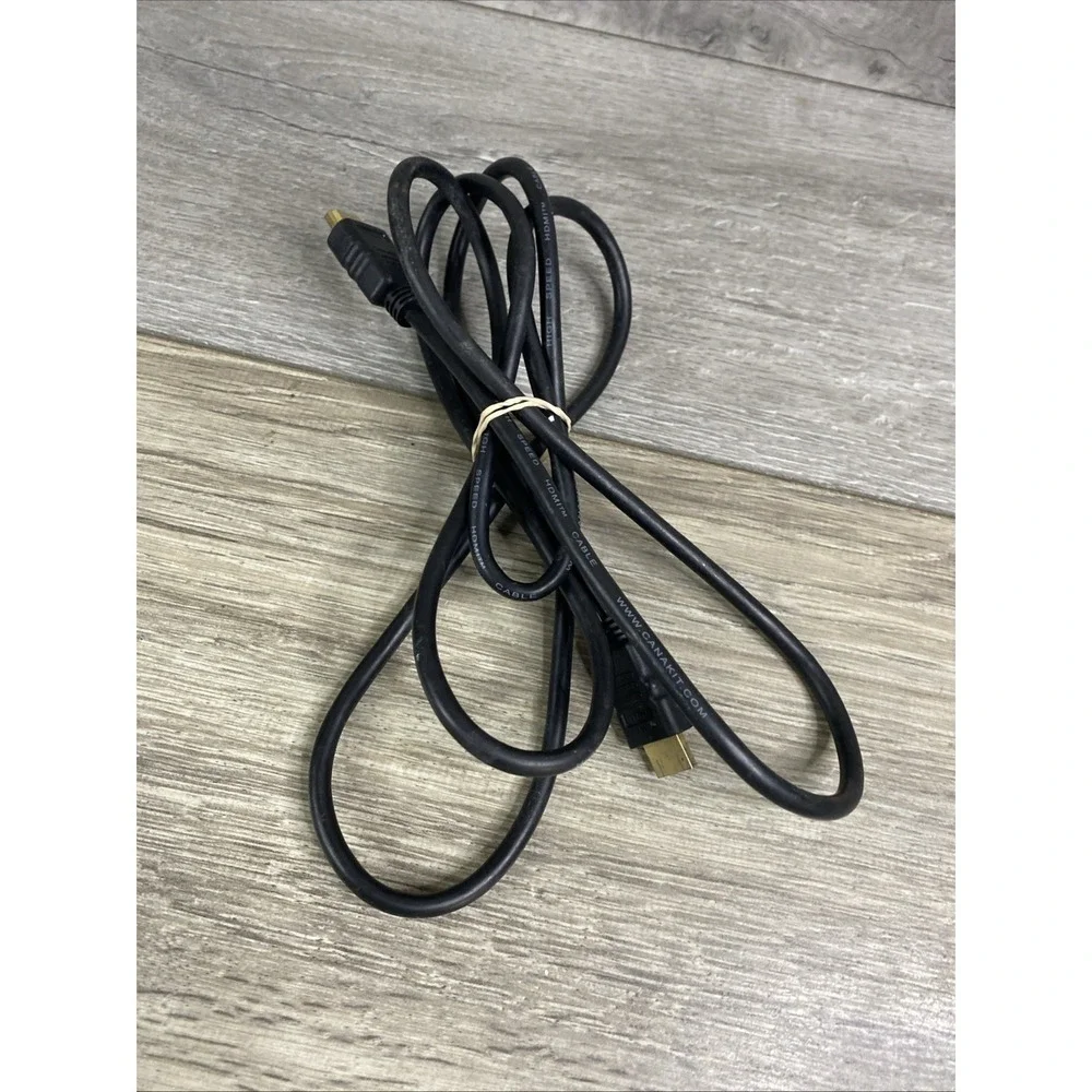 6 ft High-Speed HDMI Cable PVC Black Cord Electronic Cord